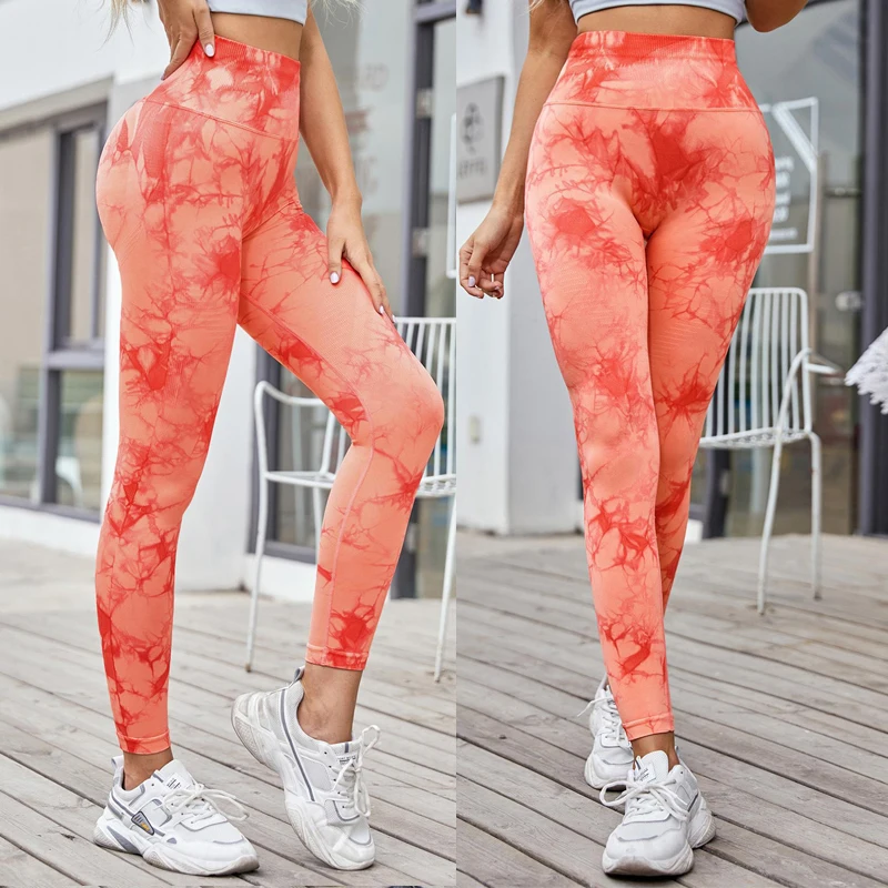 Женские джинсы с завышенной талией «вареный» разделяющий ягодицы Леггинсы, которая контролирует живот, 7/8 длина Для Спортивного Бега; Спортивные штаны для йоги