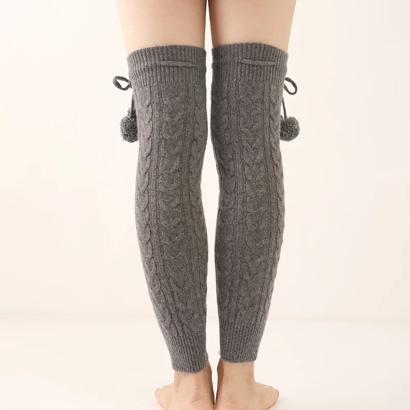 inner mongolia pure cashmere legging warmer custom fashion soft skin friendly women winter warm pure cashmere leg knee warmers