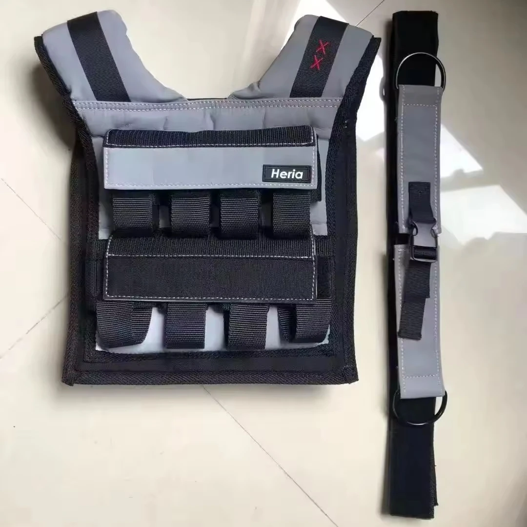 Black Weight Vest Plate Wholesale High Quality Custom Adjustable Fitness Weighted Vest for men training 10kg 12kg 16kg 20kg 30kg