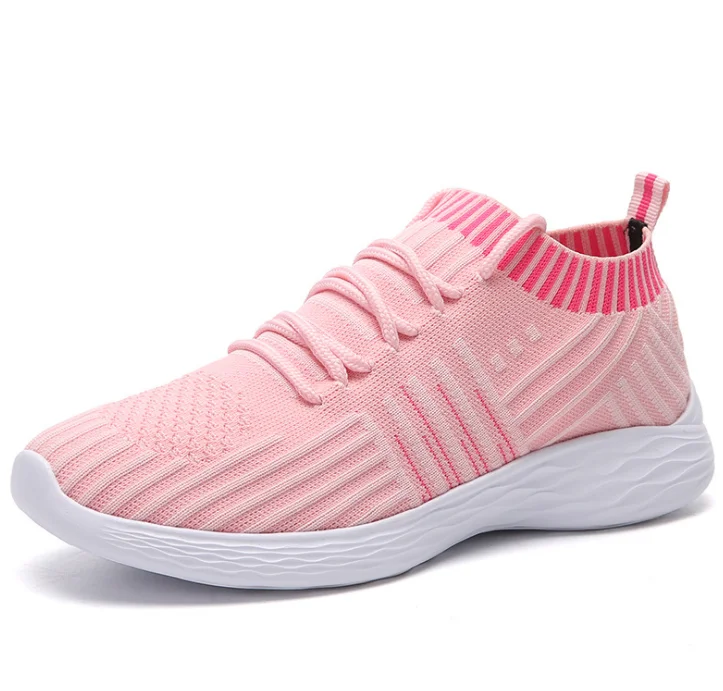 Fashionable Women Sock Shoes Sneakers Shoes Women Custom Slip On Red Shake Walking On Sequins Shoes