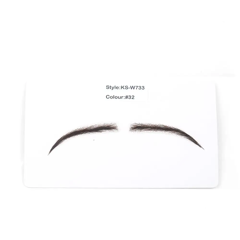 
Free Sample Neitsi Brush For One Pair Women Girls Japanese Eyebrows 100% Handknoted Human Hair Lace Front Eyebrows W704#32 