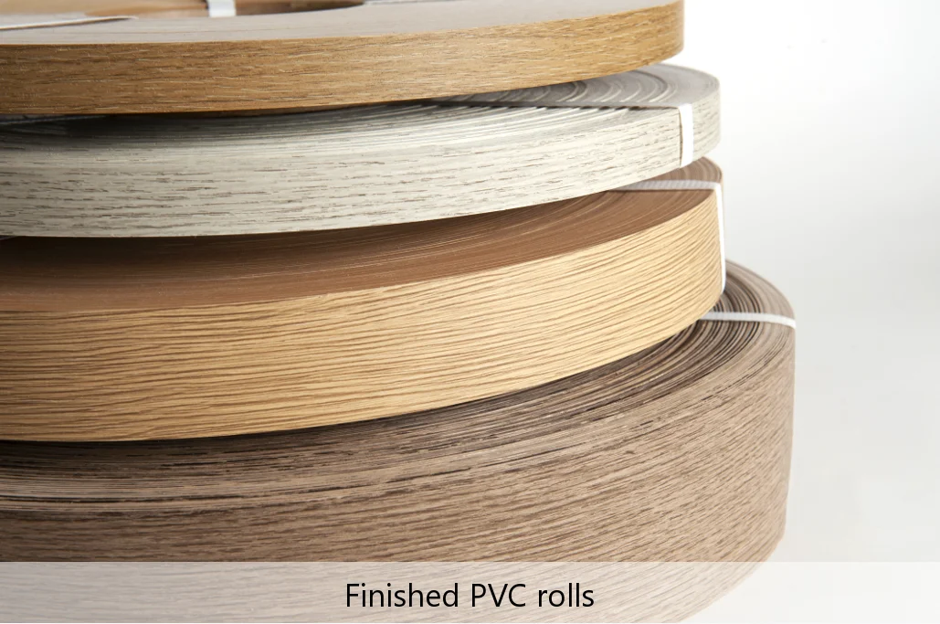 Trade Assurance Asian popular 22*1mm high gloss board PVC edge banding for furniture