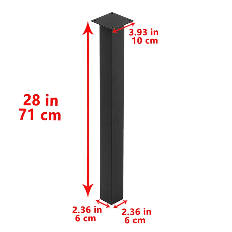 2 Pcs Furniture Legs Rustic Decory Double Triangle Shape Table Legs Heavy Duty Metal Desk Legs Diy Iron Bench VT-02.054