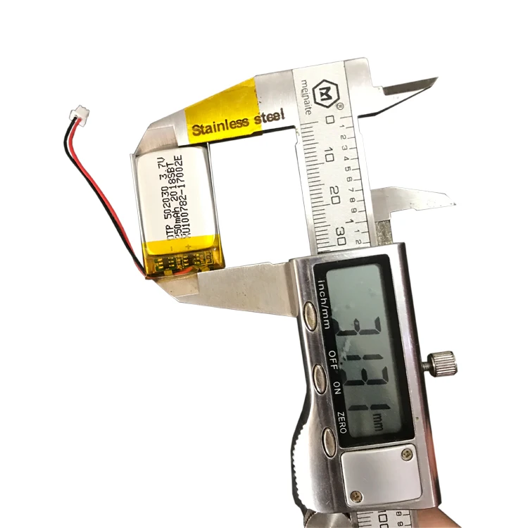 dtp502030 3.7v 250mah lithium polymer battery with KC CB