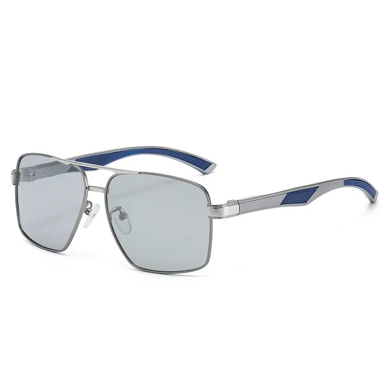 709 Fashion UV400 Sports Sunglasses Riding Sunglasses Color Changing Driver Night Vision Driving Glasses Retro Glasses