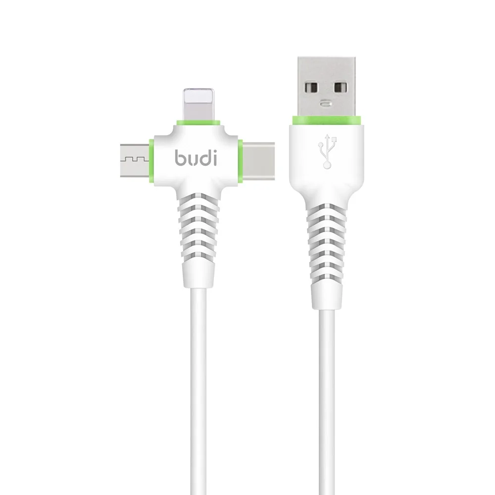 high quality logo customizable TPE 3 in 1 micro usb type c charger cable for mobile phone multi 8 pin cord micro charging cable