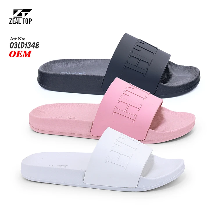 wholesale new custom oem logo women slipper slide slippers casual pvc EVA Injection house indoor slides women slippers