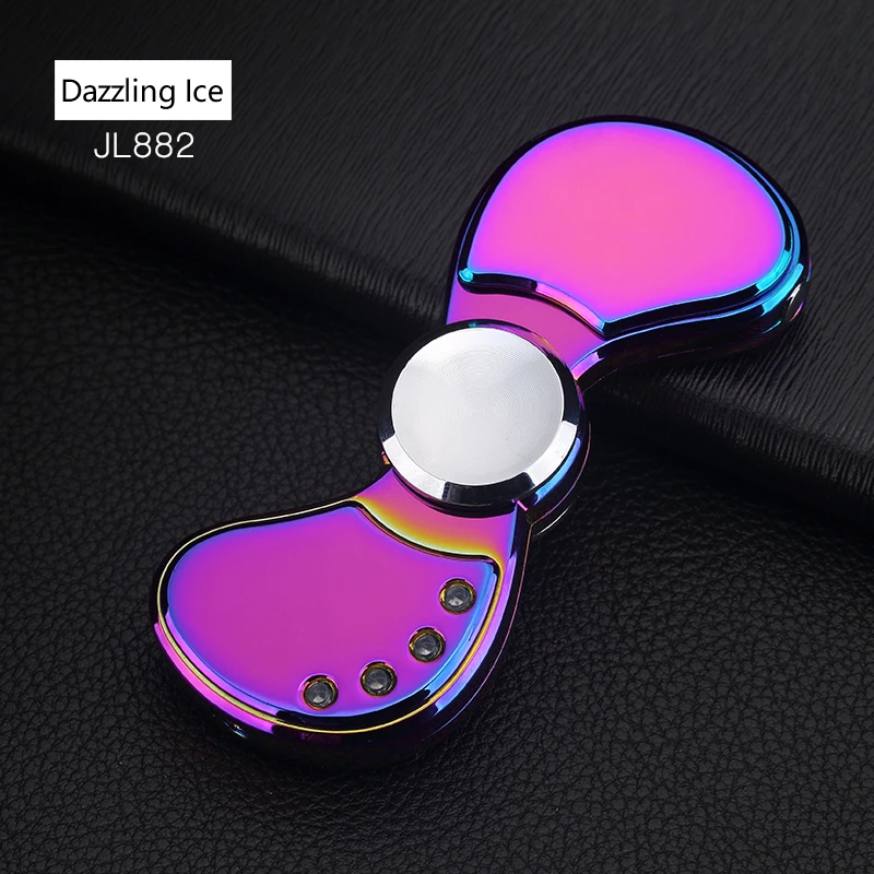 Logo can be customized  high quality markert welcomed USB Electric lighter unique Finger spinner lighter