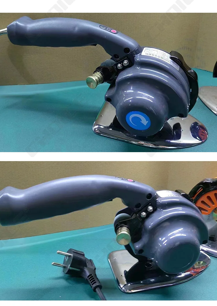 RCS-100 Hot Selling Handheld Round Cutter Direct Drive Leather Knitted Woven Fabric Sewing Machine