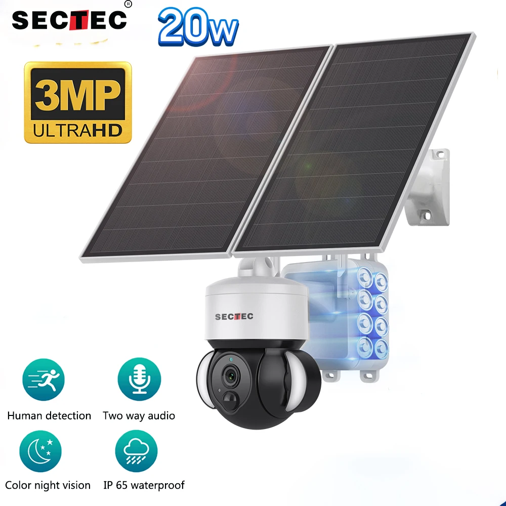 HD 24h запись 4g сетевая Солнечная Камера уличная система видеонаблюдения pir человеческое Обнаружение и цветная Поддержка ночного видения