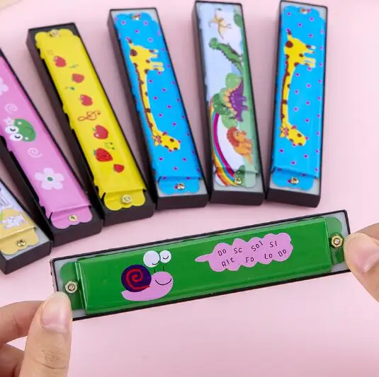 Metal harmonica play instrument toy for children
