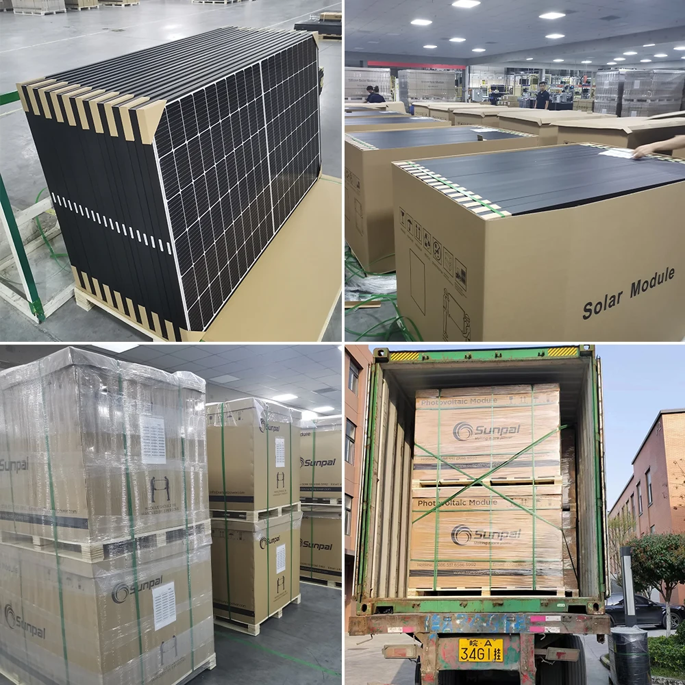 Sunpal Photovoltaic Solar Panel 545W 550W Paneles Solares Ventas On A House