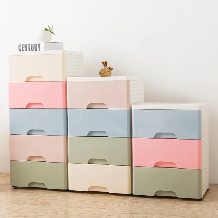 
3-5layers Plastic Cabinet Storage Drawer 