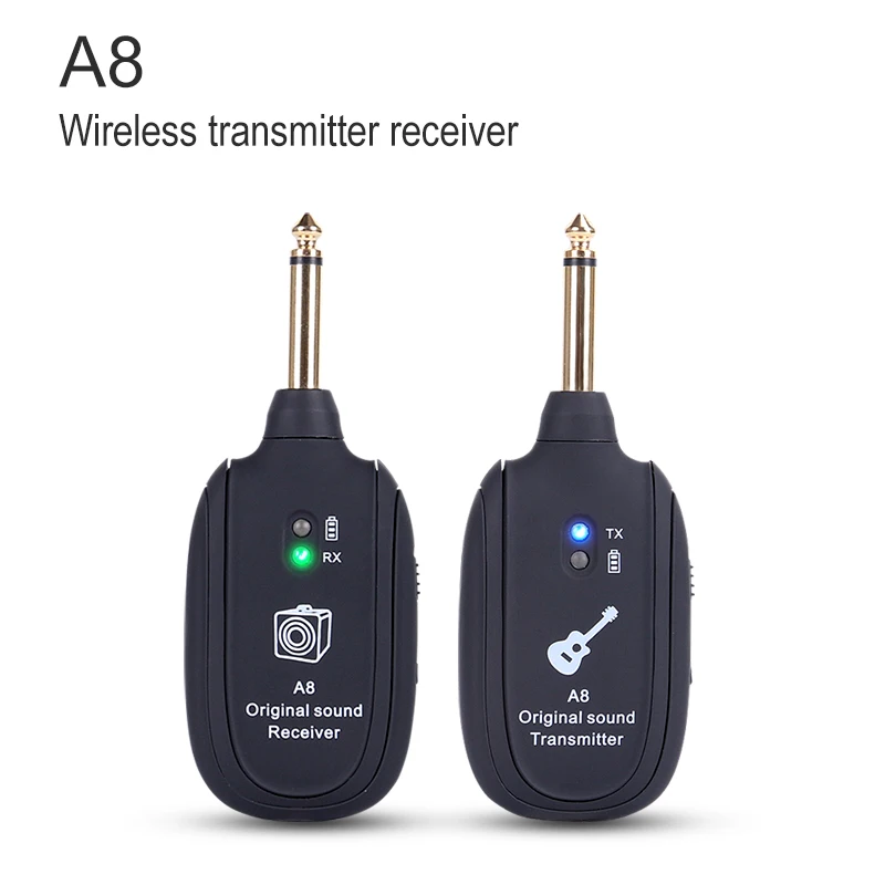 Wholesale professional musical instrument guitar wireless connector A8 effective transmission distance 30 meters