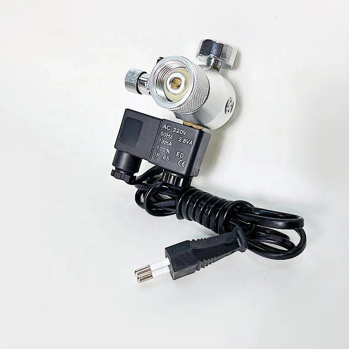 L-01 Mini Pressure CO2 Regulator with Solenoid Valve and Bubble Counter