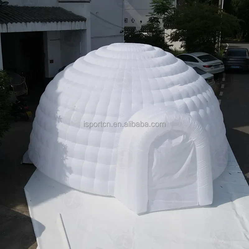 Party Led Snow Bubble Dome Customized With Inflatable Igloo Tent For Kids