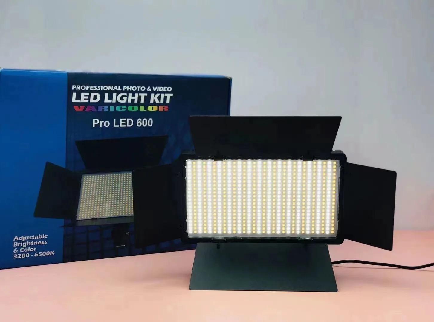Горячая Распродажа, светодиодная панельная лампа LED600 для фотостудии, светодиодное освещение для видеосъемки 3200-5500k, светодиодное освещение для видеосъемки с регулируемой цветовой температурой