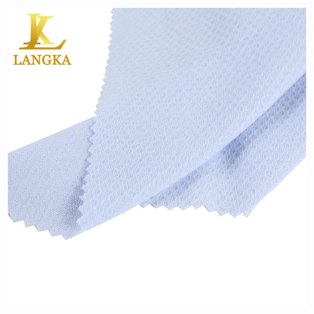 Langka soft and smooth bamboo knitted texture jacquard fabric for home textile mattress