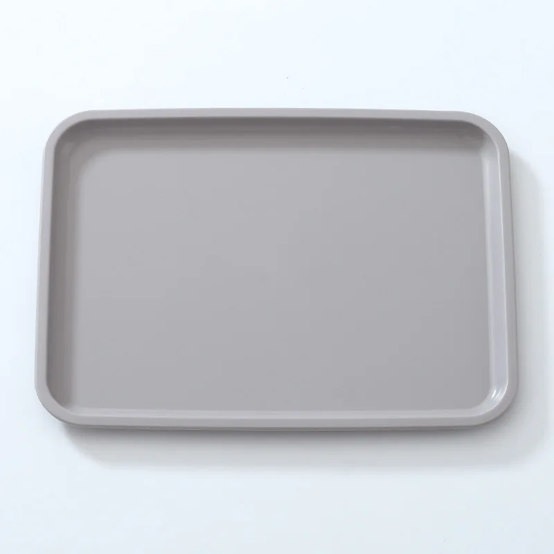 Rectangle Plastic Non-Slip Tea Coffee Tray Meal Service Restaurant Food Tray Serving Tray