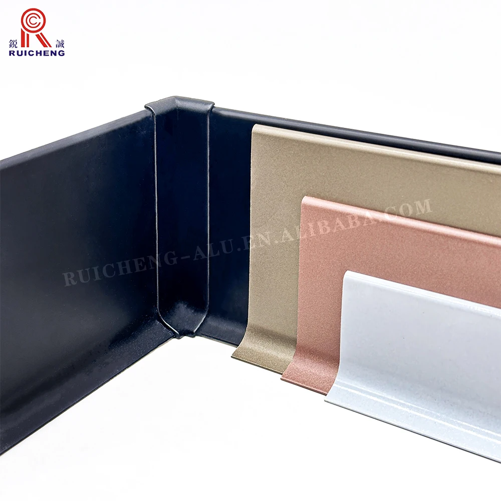 Factory Wholesale Simple Curved Baseboard Wall Decoration Floor Trim Aluminum Skirting Board