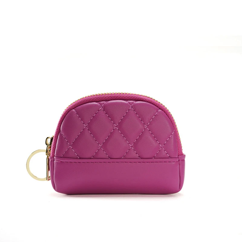 Wholesale Fashion Cute PU Leather Quilted Girls Small Coin Purse Money Holder Luxury Wallet for Women