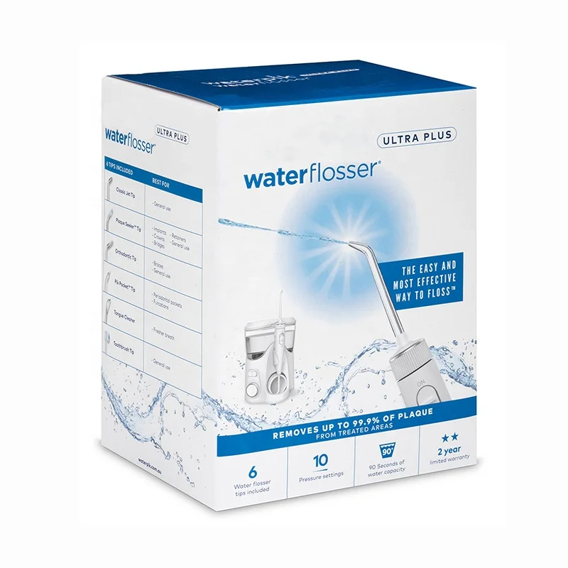 Water flosser tips set template packaging box Electric water flosses travel oral cleaning products digital printing box