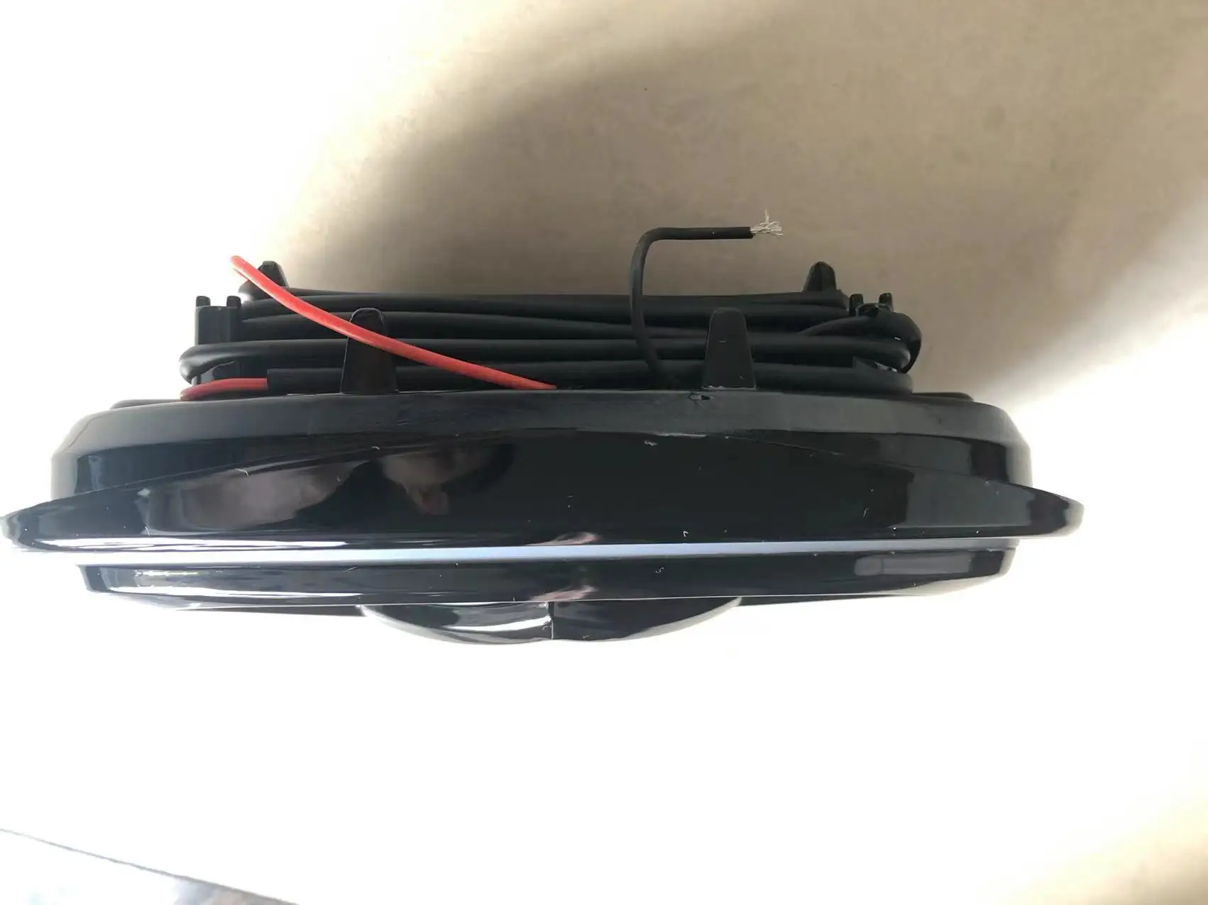 Black chromed badge front grille emblem car led logo light for G37