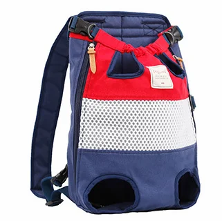 High Quality Outdoor Durable Canvas Pet Dog Backpack Carrier bag for dogs and cats with 4 feet Pet Travel Bag