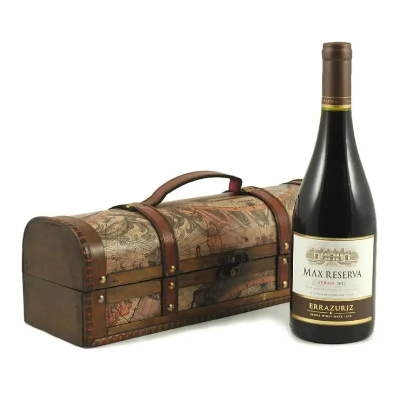 custom logo wooden wine gift box wine handle bottle boxes vintage wooden wine box
