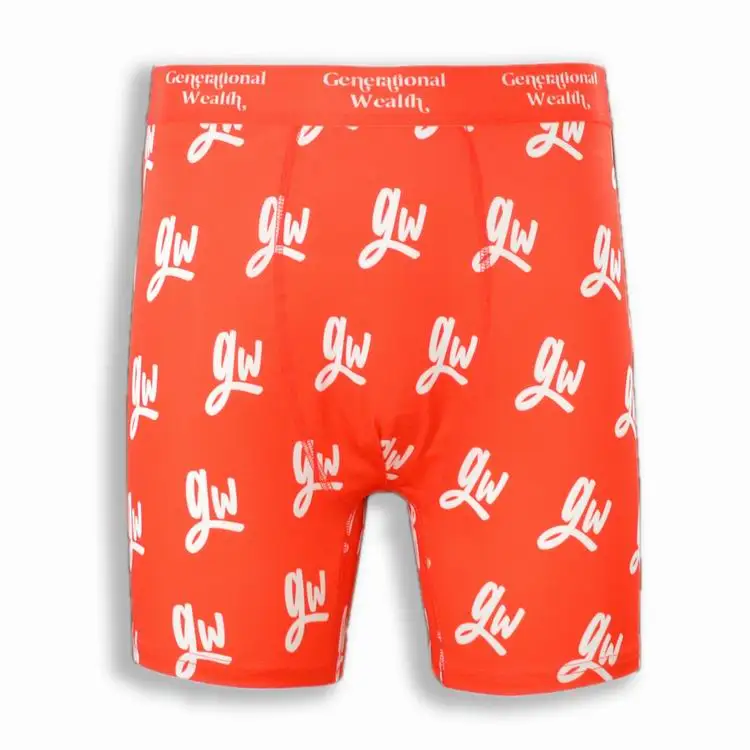 Custom Printing Logo Boy Briefs &amp Boxer Your Own Brand Waistband Men Underwear
