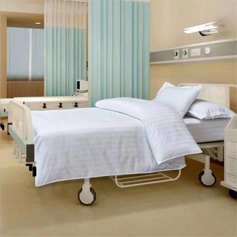 20240916 Free samples on factory price to custom Cotton Plain Striped Bedsheet Twin Size Fitted Bed Sheet