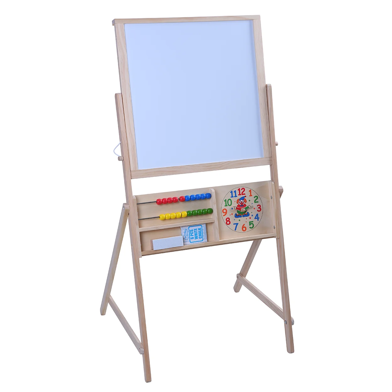 Kids Toys Multifunctional Educational Toys 2 in 1 Wooden Double Face Chalkboard Toy