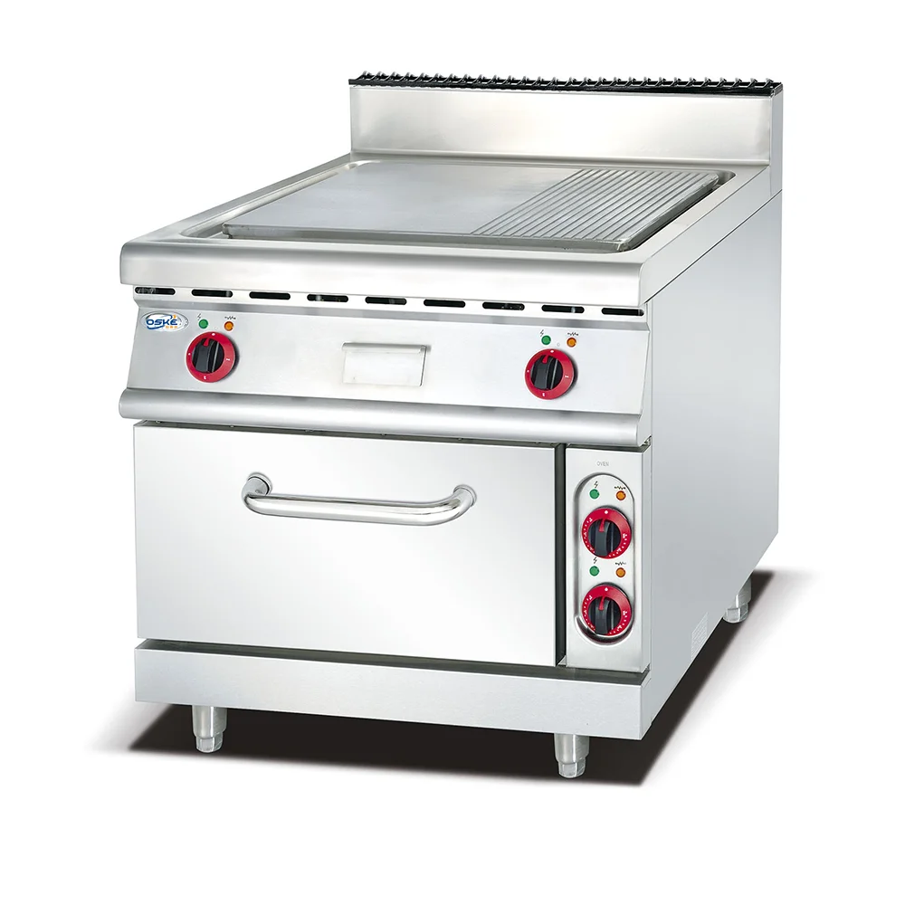 Gas Griddle Commercial 60' Heavy Duty 5 Burners Flattop Grill LPG Gas Stainless Steel Hot Plate Kitchen Machine For Restaurant