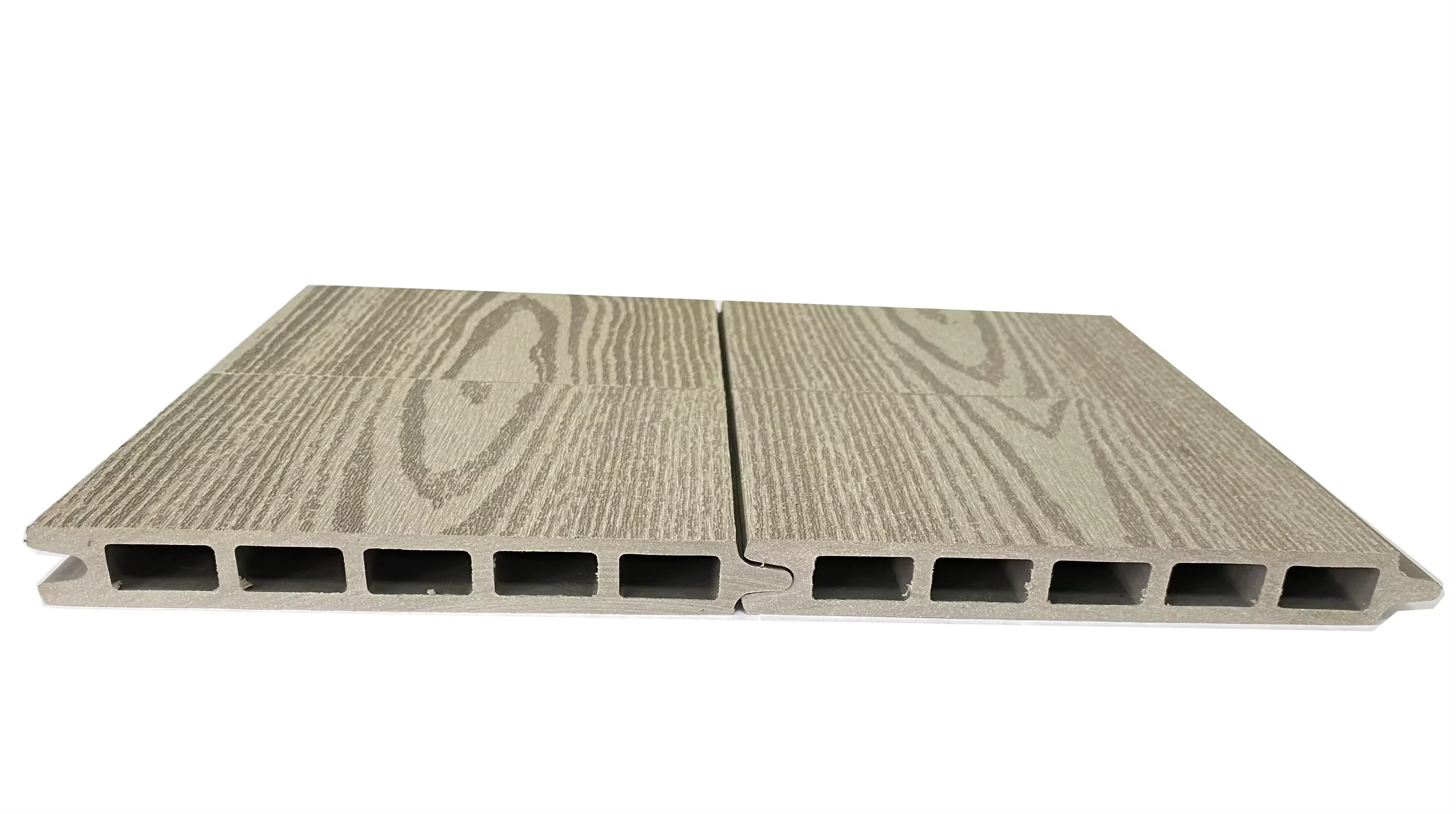 Weather-Resistant Maintenance Free Wood Grain WPC Plastic Composite Panels Fencing