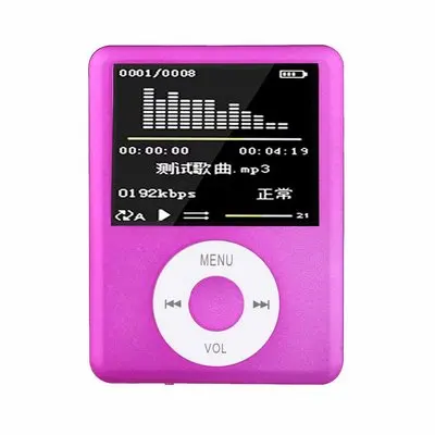Металлический мини MP3-плеер с зажимом для бега дисплеем музыкальный мобильного телефона