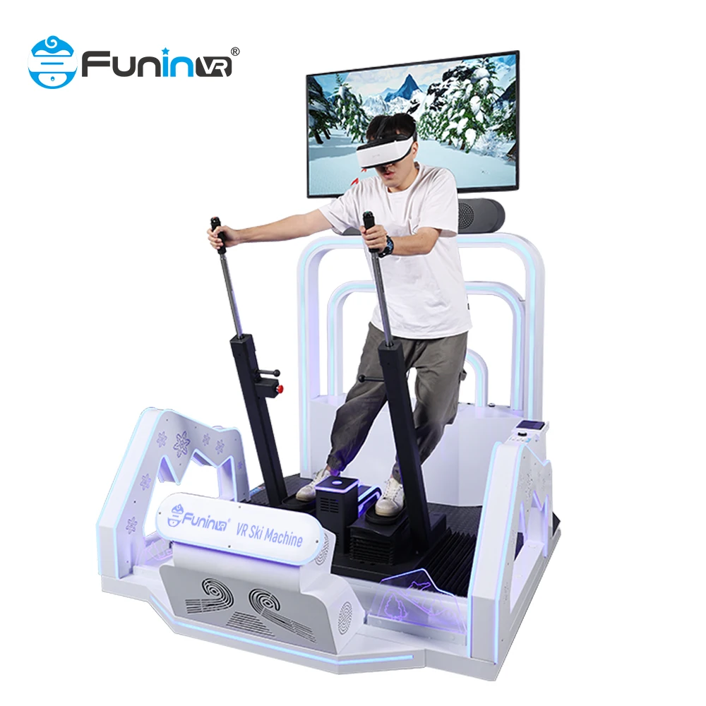 Vr Business Funinvr 7D 9D Vr Game Virtual Reality Motion Pro Ski Simulator Vr Skiing Simulator