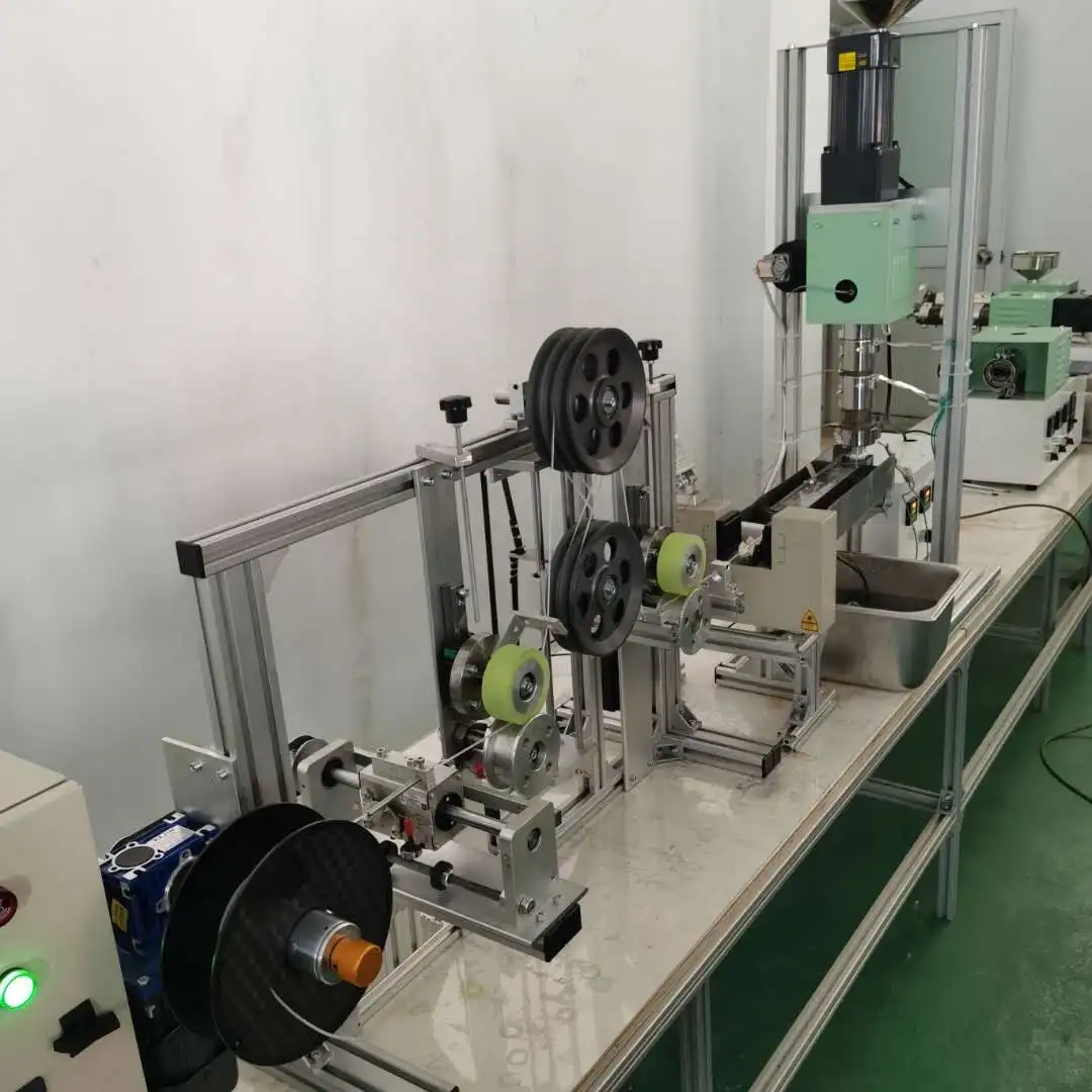 Vervical extruder Sj25 laboratory plastic single screw extruding machine desktop