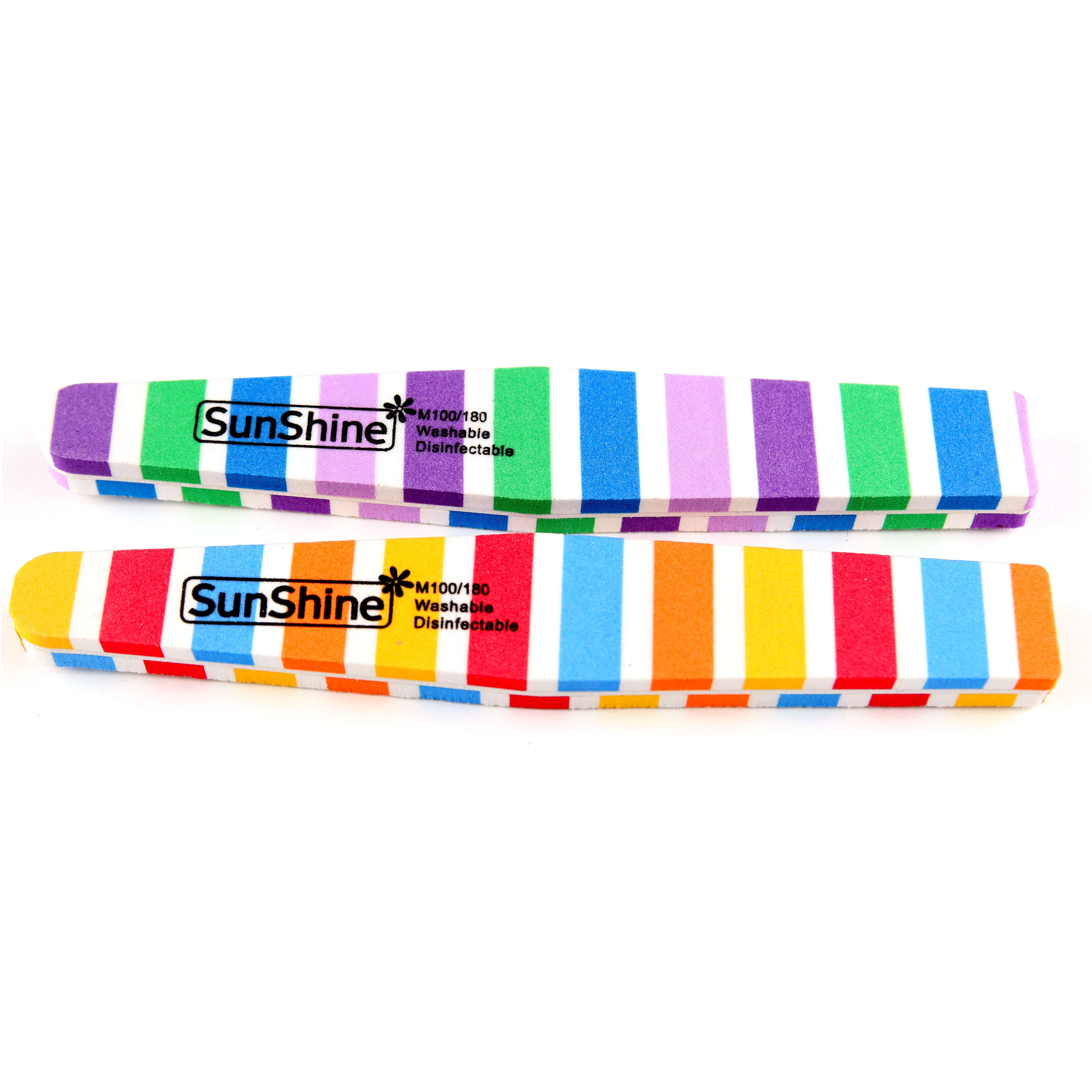 Support customized LOGO nail buffer block and file supplies 120/180 double side disposable sponge manicure nail buffer