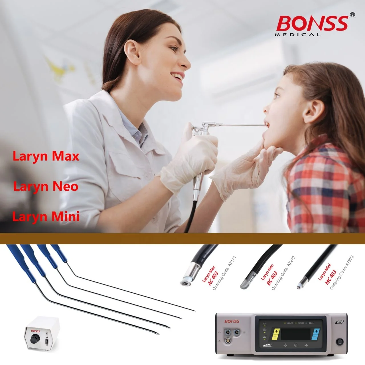 Bipolar Laryngeal Plasma Surgical Electrode Laryngeal Disposables