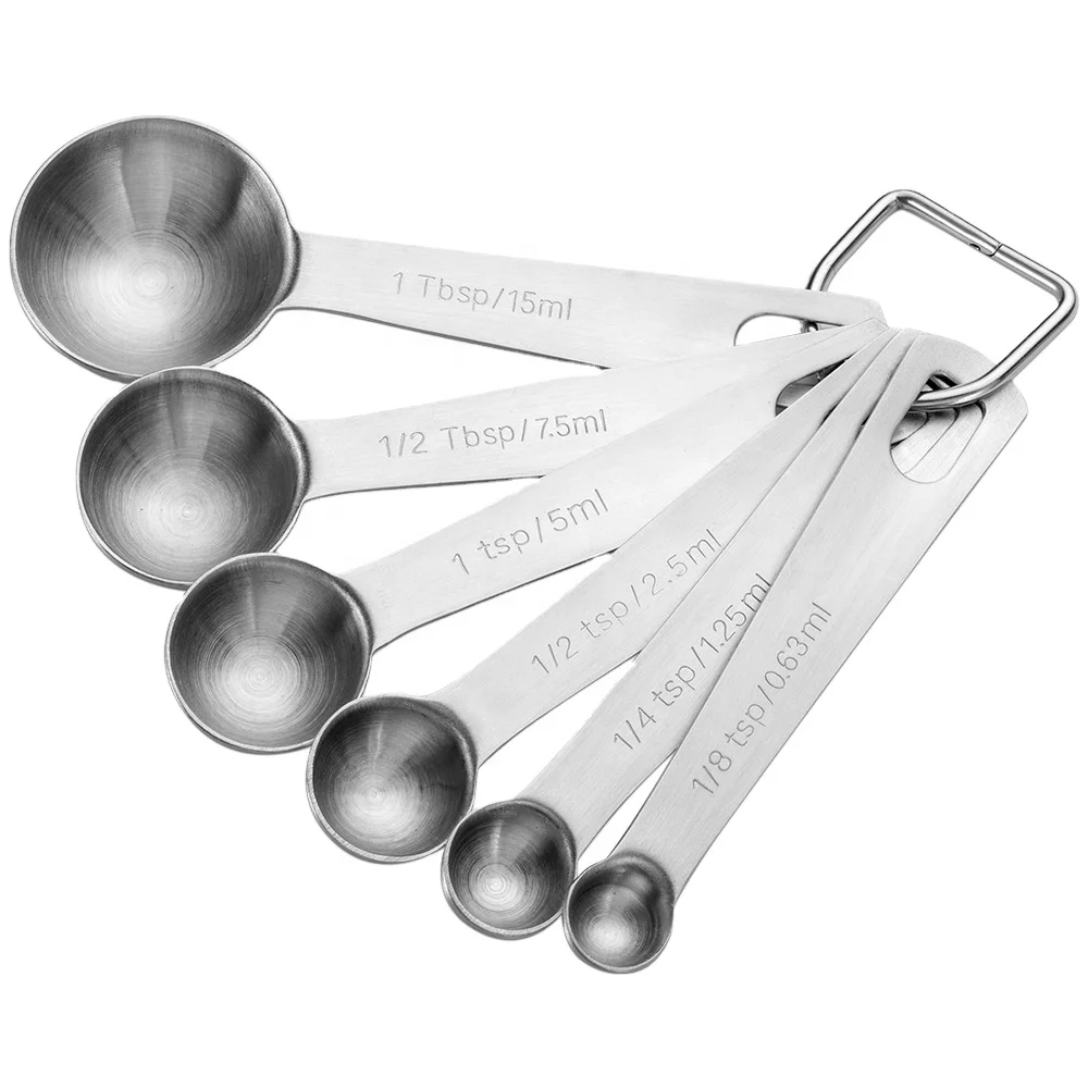 
measuring spoons and measuring cups baking food grade stainless steel spoon measurement logo 
