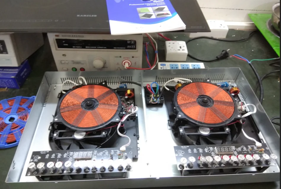 Electric ceramic cooktops coating panel Induction Cooktops built in two burner bep tu