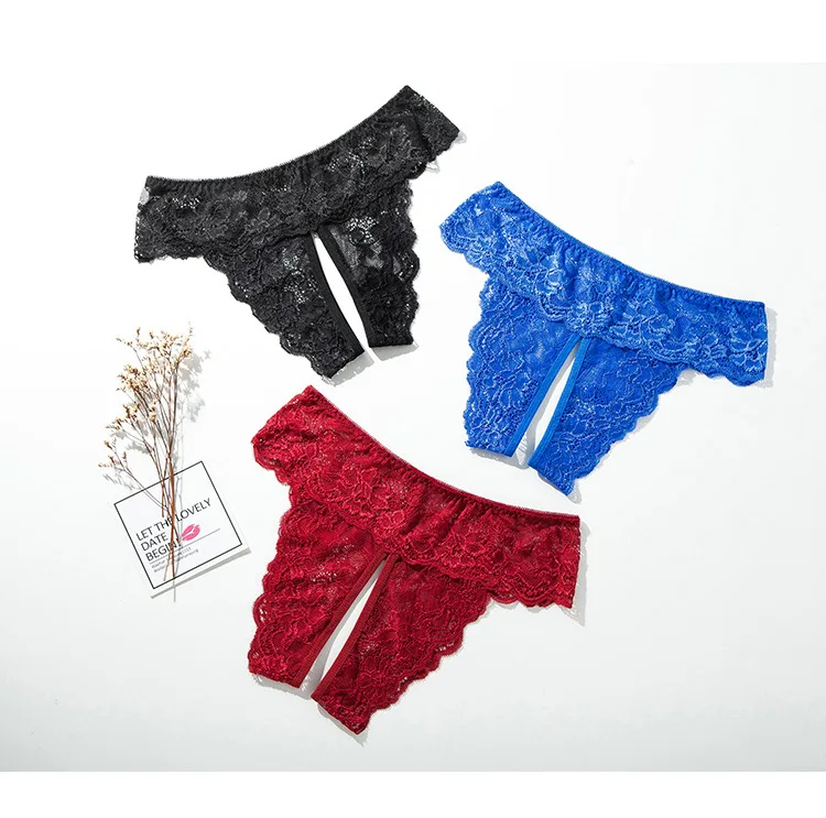 XL to 4XL Plus Size Hot Lace Crotch Less Open Sexy Underwear Panties