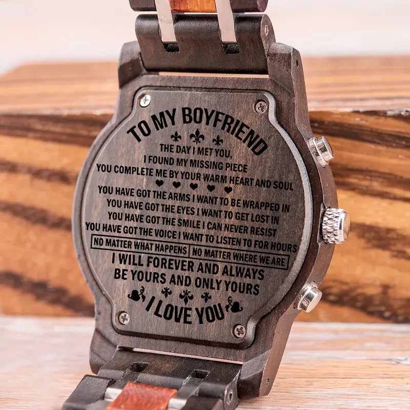 DODO DEER Popular bewel wooden watch Genuine Wood wood wristwatches in quartz watch For Men