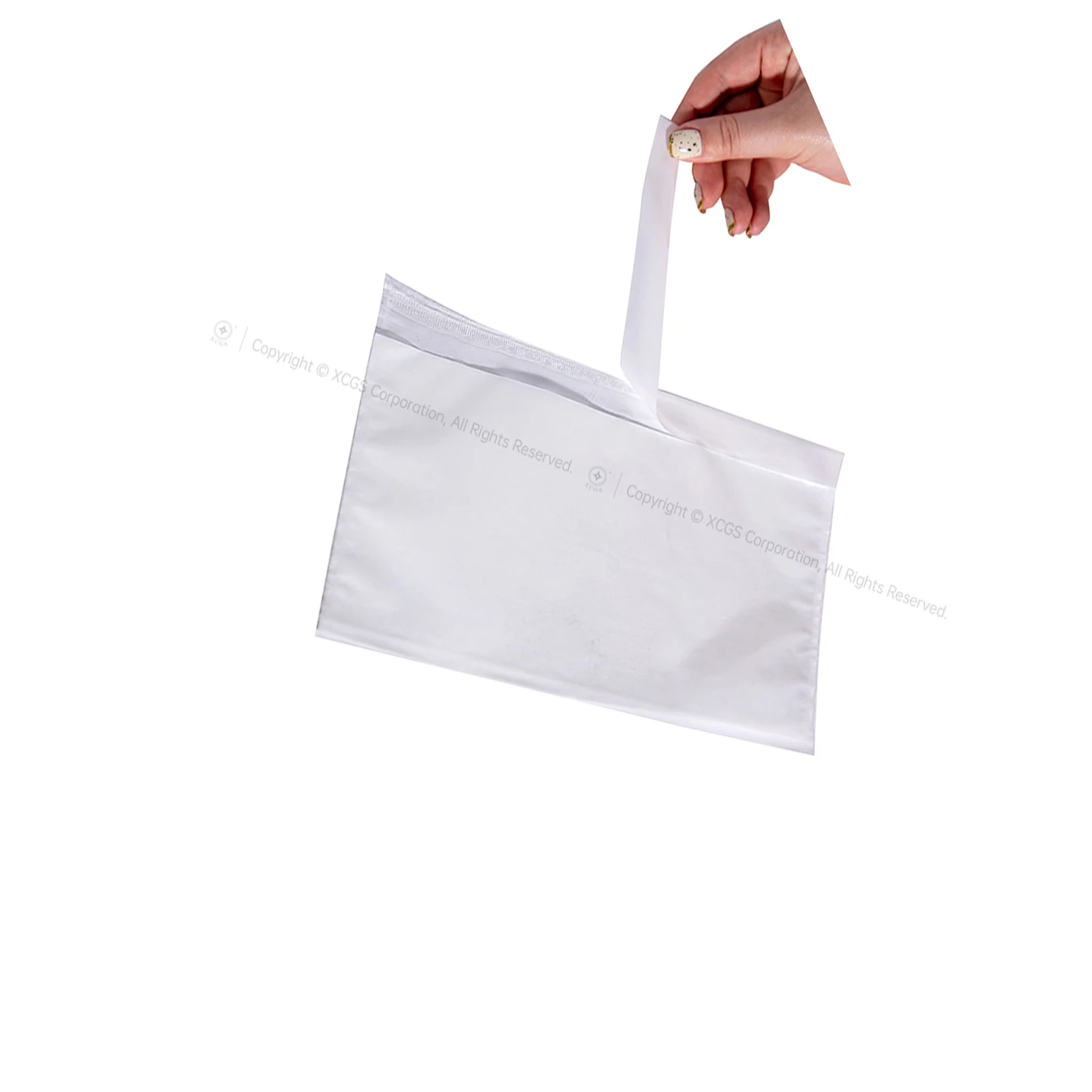 Blank Shipping Bag 7x5 Inch Clear Packing List Envelopes Clear Plastic Self Adhesive Shipping Label Packing Sticker bag