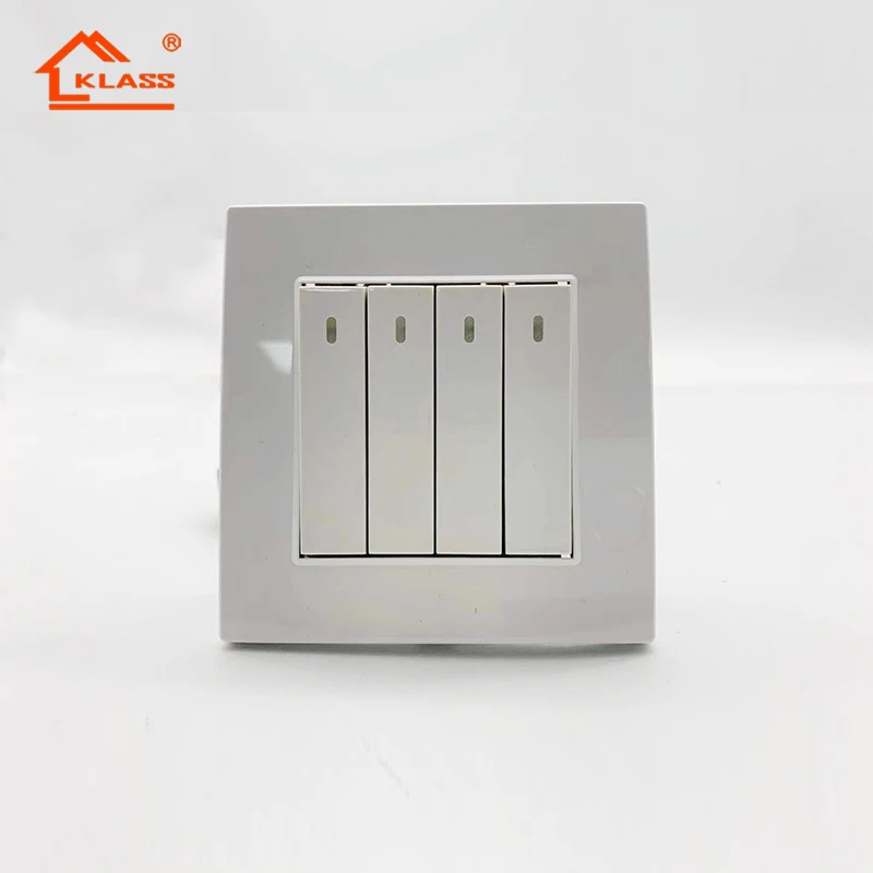 Factory New Design 1gang 1way electrical plate switch UAE country import wall switch with CE certification