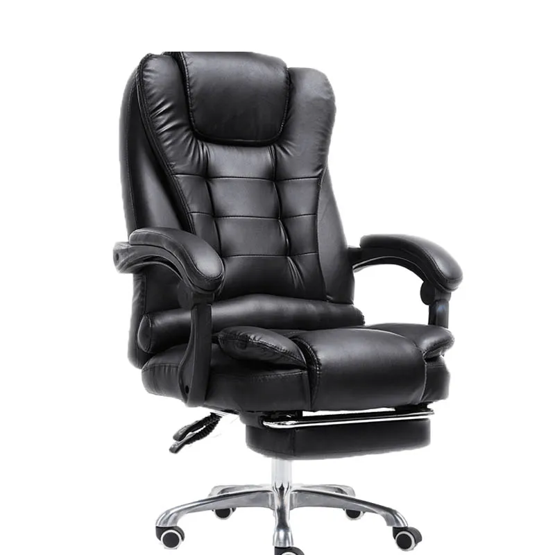 Wholesale Factory Small MOQ  Leather Luxury Executive Ergonomic Recliner Massage Revolving Swivel Office Furniture Desk Chair