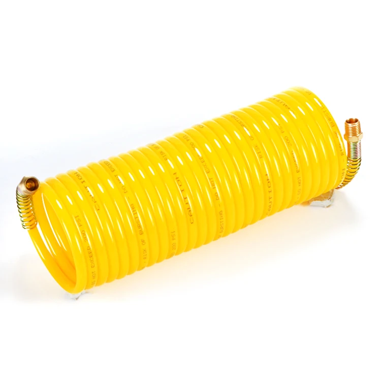 Пневматическая Компрессорная труба высокого давления, пневматический спиральный полиуретановый шланг с фитингами