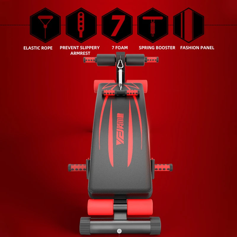 Hot sale  Gym Equipment Sit Up Bench Muscle Exercise Ab Chair Foldable Portable Exercise Supine Board Gym Equipment