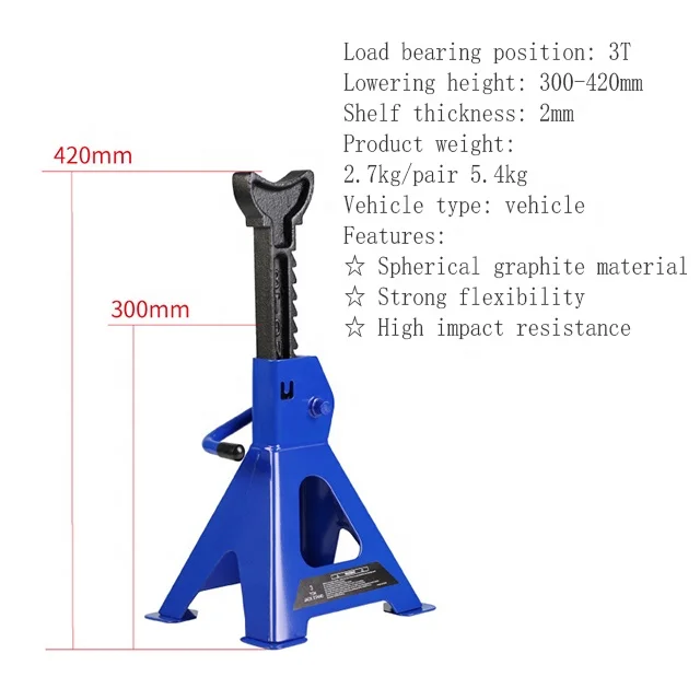 3 /6 ton car safe jack stand