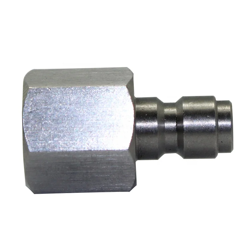 Paintball PCP Stainless Steel Quick Disconnect Male Thread M10 with Male Plug